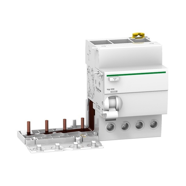 Schneider - Acti9 - iC60 - Bloc différentiel Vigi - 4P - 63A - 300mA - type A Si - 230-240/400-415V - Réf : A9V35463