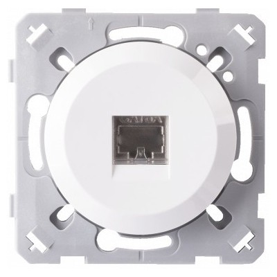 Ohmtec - EPURE - Prise RJ45 blanc - Réf : 480440O
