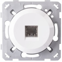 Ohmtec - EPURE - Prise RJ45 blanc - Réf : 480440O
