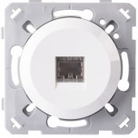 Ohmtec - EPURE - Prise RJ45 blanc - Réf : 480440O