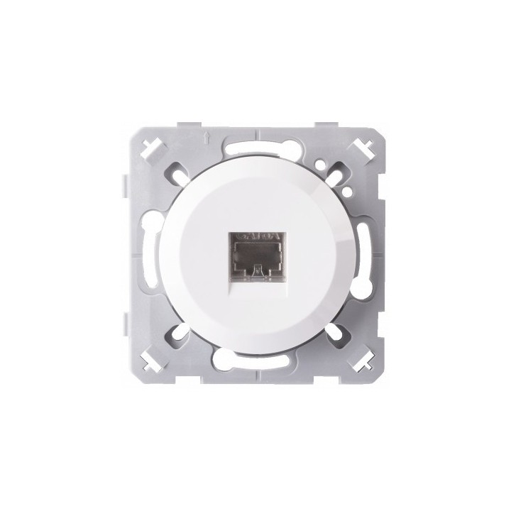 Ohmtec - EPURE - Prise RJ45 blanc - Réf : 480440O