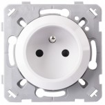 Ohmtec - EPURE - Prise 2P+T 16A - blanc - Réf : 480420O