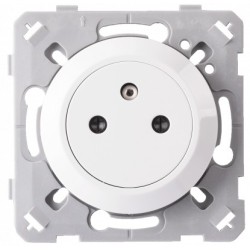 Ohmtec - EPURE - Prise 2P+T 16A Affleurante blanc - Réf : 480421O