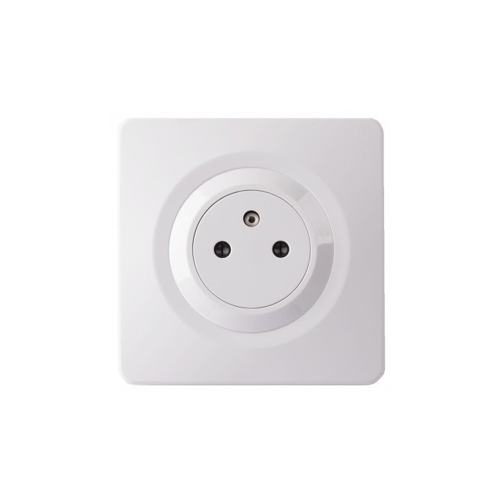 Ohmtec - EPURE - Prise complète 2P+T 16A Affleurante blanc - Réf : 480474O