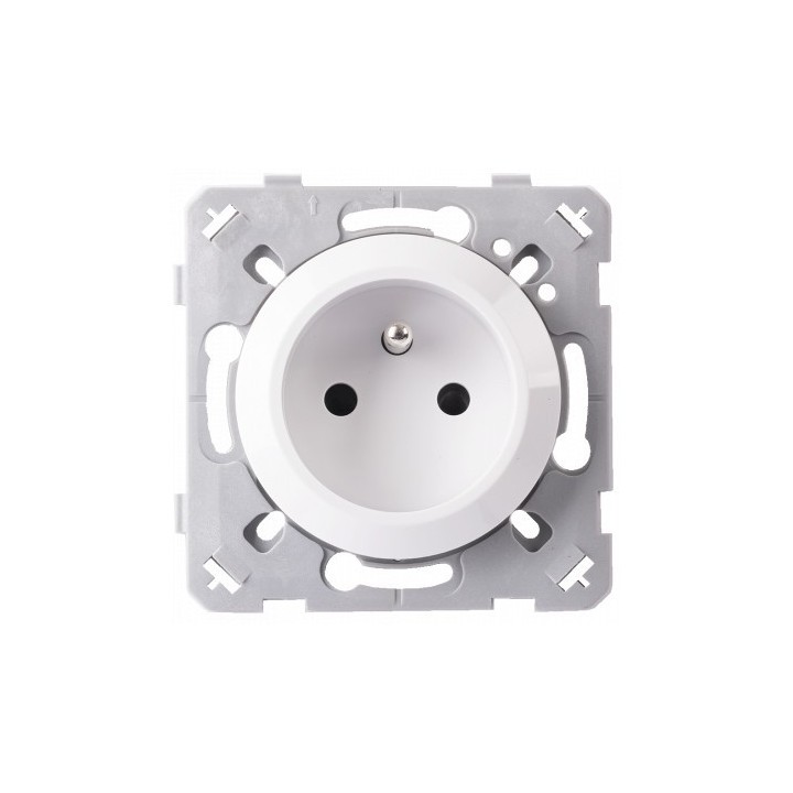 Ohmtec - EPURE - Prise 2P+T 16A - blanc - Réf : 480420O