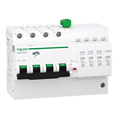Schneider - Acti9 - iQuick PRD8r parafoudre 3P+N avec report signalisation - 8KA - A9L16300