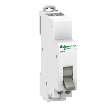 Schneider - Acti 9 - Commutateur 3 positions - 1 contact inverseur OF 230V 20A - Réf : A9E18073