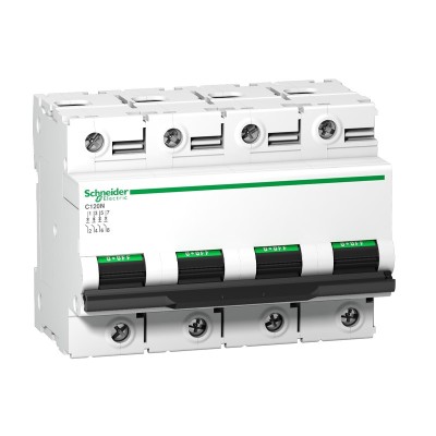 Schneider - Disjoncteur C120N 4P 100A - courbe D - 10 kA - A9N18392