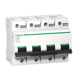 Schneider - Disjoncteur C120N 4P 125A - courbe D - 10 kA - Réf : A9N18393