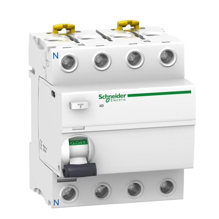 Schneider - Acti9 iId - Interrupteur Différentiel 4P - 25A - 30mA - ASI - Réf : A9R31425