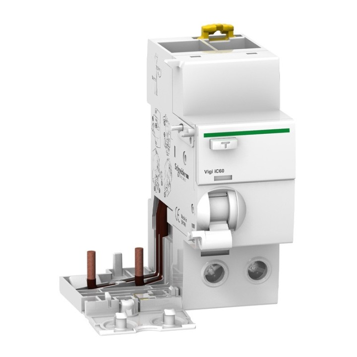 Schneider - Acti9 iC60 - Bloc différentiel Vigi 2P 63A 300mA type AC - Réf : A9V14263