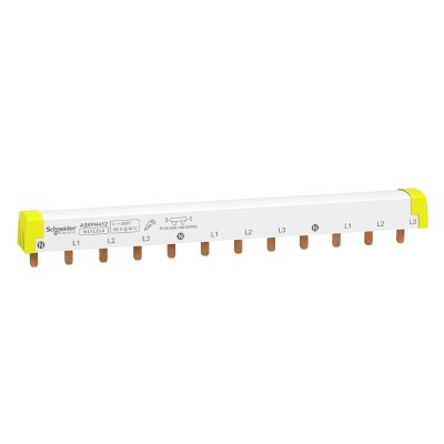 Schneider - Acti9 iC60 Peigne d'alimentation 4P - 100A - 12 modules - Réf : A9XPH412