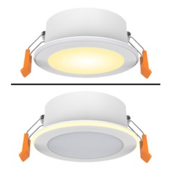 Krisane - Spot LED CCT - 6W - 3000-4000-6500K - avec bague lumineuse - Réf : KRI24080