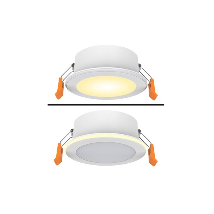 Krisane - Spot LED CCT - 6W - 3000-4000-6500K - avec bague lumineuse - Réf : KRI24080