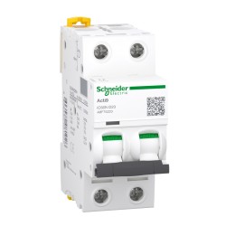 Schneider - Acti9 iC60N Disjoncteur 20A 2P courbe D 10kA 400V - A9F75220