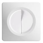 Ohmtec - EPURE - Interrupteur complet double va et vient - blanc - Réf : 480401O-P