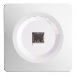 Ohmtec - EPURE - Prise RJ45 complète  - Cat 6 - Grande 3 (350Mhz) - blanc - Réf : 480440O-P