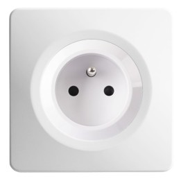 Ohmtec - EPURE - Prise complète - 2P+T 16A - blanc - Réf : 480420O-P
