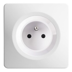 Ohmtec - EPURE - Prise complète - 2P+T 16A - blanc - Réf : 480420O-P