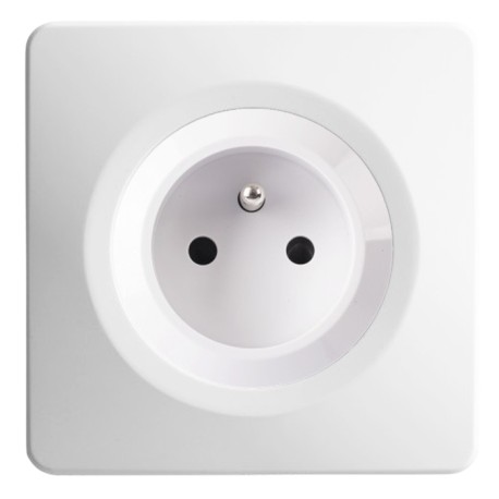 Ohmtec - EPURE - Prise complète - 2P+T 16A - blanc - Réf : 480420O-P