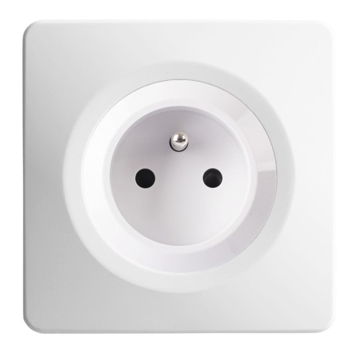 Ohmtec - EPURE - Prise complète - 2P+T 16A - blanc - Réf : 480420O-P