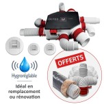 S&P - Kit VMC Hygro Standard OCTEO - 1 Piquage sanitaire + 1 Gaine souple OFFERTS - Spécial rénovation - T1/T7 - Réf : 607711-P