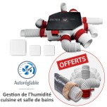 S&P - Pack VMC à sondes thermo-hygrométriques - 1 Piquage sanitaire + 1 gaine souple OFFERTS - T1/T7 - Réf : 607311-P2