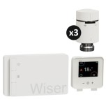 Schneider - Wiser - Kit chauffage gaz : pilotage par zone avec 3 vannes connectées - Réf : CCTFR6900