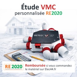Étude de dimensionnement VMC hygroréglable - Obligatoire en RE2020 - Analyse sur plan - Offerte si achat du matériel