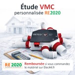 Étude de dimensionnement VMC hygroréglable - Obligatoire en RE2020 - Analyse sur plan - Offerte si achat du matériel