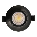 Krisane - Kit Spot LED CCT 3000/4000/6500K°- 7W - Ø47 mm et collerette noire fixe - IP54 - Réf : KRI24174-41