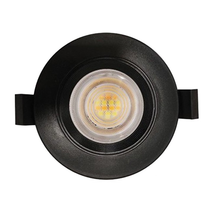 Krisane - Kit Spot LED CCT 3000/4000/6500K°- 7W - Ø47 mm et collerette noire fixe - IP54 - Réf : KRI24174-41