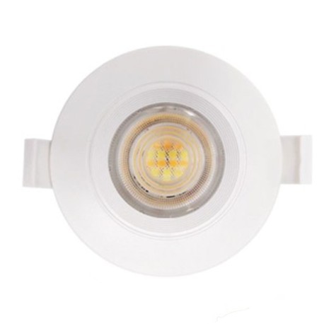 Krisane - Kit Spot LED CCT 3000/4000/6500K°- 7W - Ø47 mm et collerette blanche fixe - IP54 - Réf : KRI24174-21