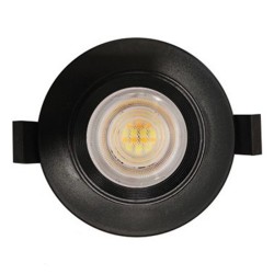 Krisane - Kit Spot LED CCT 3000/4000/6500K°- 7W - Ø47 mm et collerette noire orientable - IP54 - Réf : KRI24174-42