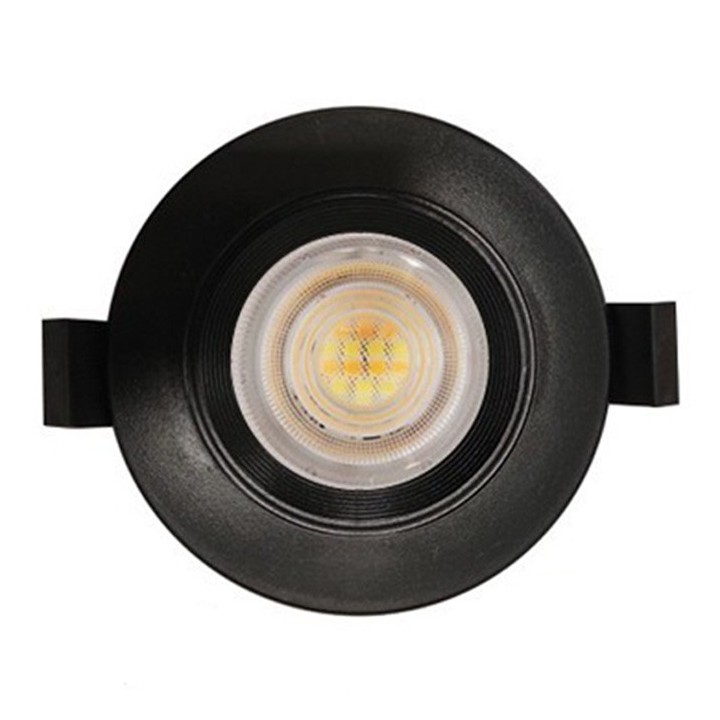 Krisane - Kit Spot LED CCT 3000/4000/6500K°- 7W - Ø47 mm et collerette noire orientable - IP54 - Réf : KRI24174-42
