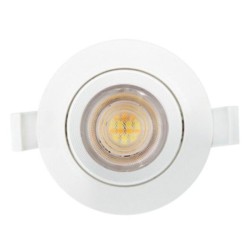 Krisane - Kit Spot LED CCT 3000/4000/6500K°- 7W - Ø47 mm et collerette blanche orientable - IP54 - Réf : KRI24174-22