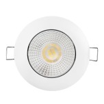 KIT Spot encastré - orientable - 3000k - rond - blanc - LED 5W - Réf : KRI30022