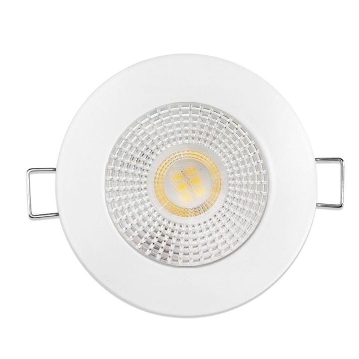 KIT Spot encastré - fixe - 3000k - rond - blanc - LED 5W - Réf : KRI30021