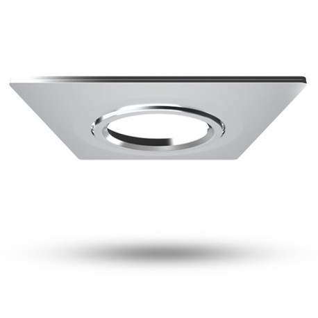 Miidex Lighting - Collerette carrée aluminium inclinable pour spot ÉCLAT II - Réf : 100280