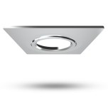 Miidex Lighting - Collerette carrée aluminium inclinable pour spot ÉCLAT II - Réf : 100280
