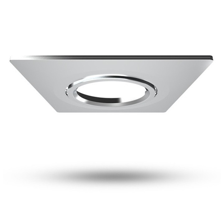 Miidex Lighting - Collerette carrée aluminium inclinable pour spot ÉCLAT II - Réf : 100280