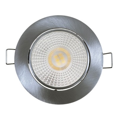 KIT Spot encastré - orientable 1/4 de tour - 3000k - rond - aluminium - LED 5W - Réf: KRI30034