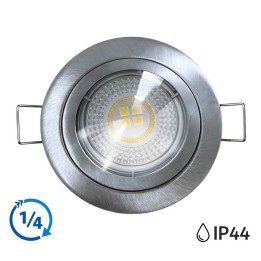KIT Spot encastré - 1/4 tour - 3000k - IP 44 - fixe - blanc - LED 5W - Réf : KRI30035