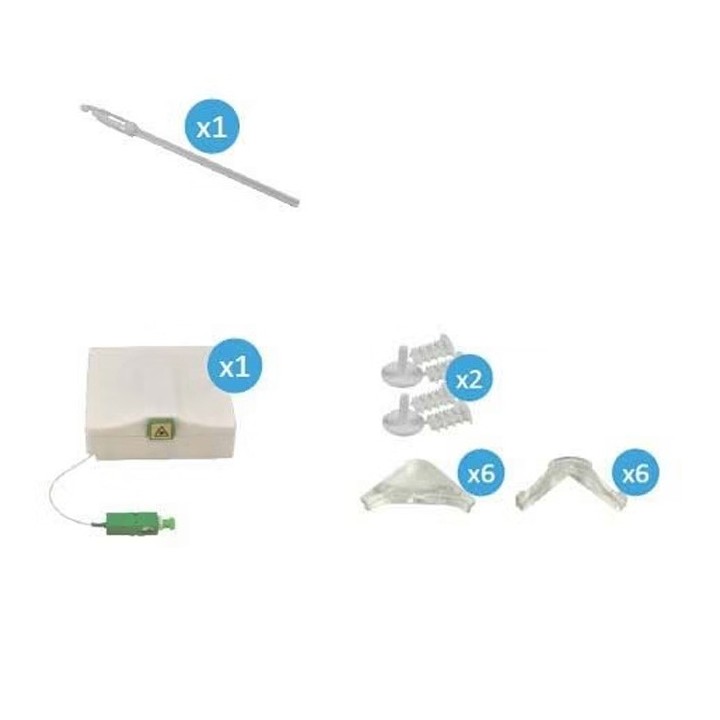 Omelcom - Kit PT'Home DIY rallongement de fibre optique 30m - Réf : MO301