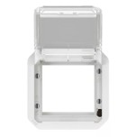 Legrand - Adaptateur étanche Plexo IP55 pour fonction Mosaic - finition blanc à volet transparent - Réf : 069695L
