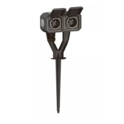 Legrand - Piquet de jardin étanche avec 2 prises 2P+T précâblées Plexo livré complet - anthracite - Réf : 069749L