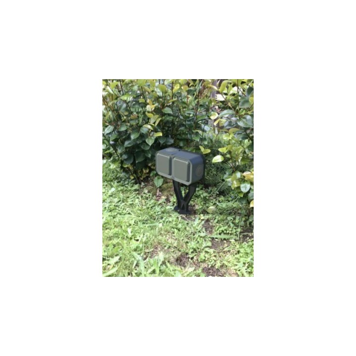 Legrand - Piquet de jardin étanche avec 2 prises 2P+T précâblées Plexo livré complet - anthracite - Réf : 069749L
