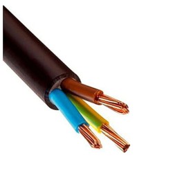 Câble U1000 R2V CU (Rigide) - 3G10 mm² (liseret marron) - Coupe au mètre - Réf : R2V-3G10-marron