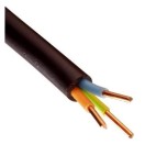 Câble U1000 R2V CU (Rigide) - 3G2,5 mm² (liseret jaune) - Coupe au mètre - Réf : R2V-3G2.5-jaune