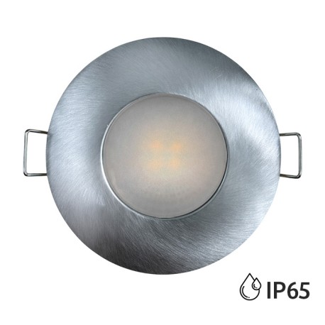 KIT Spot encastré - BBC fixe - 3000k - IP65 - rond - aluminium - LED 5W - Réf: KRI30038